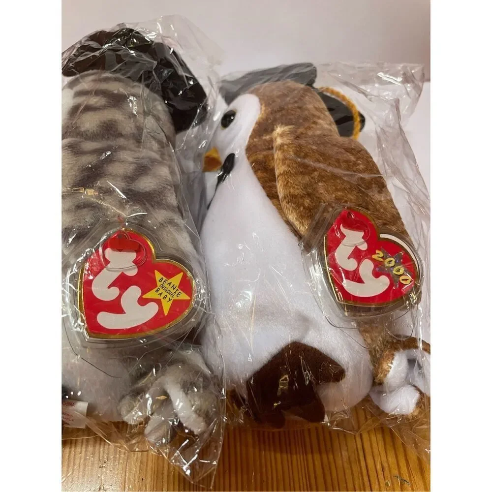 Wiser and Wisest - Ty Beanie Babies - Owls
